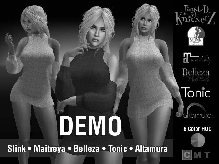 ::TK:: Callie Open Shoulder Dress - Knit Edition DEMO