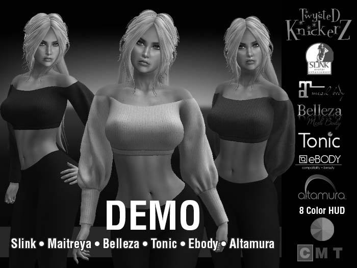 ::TK:: Isla Cropped Knit Sweater DEMO