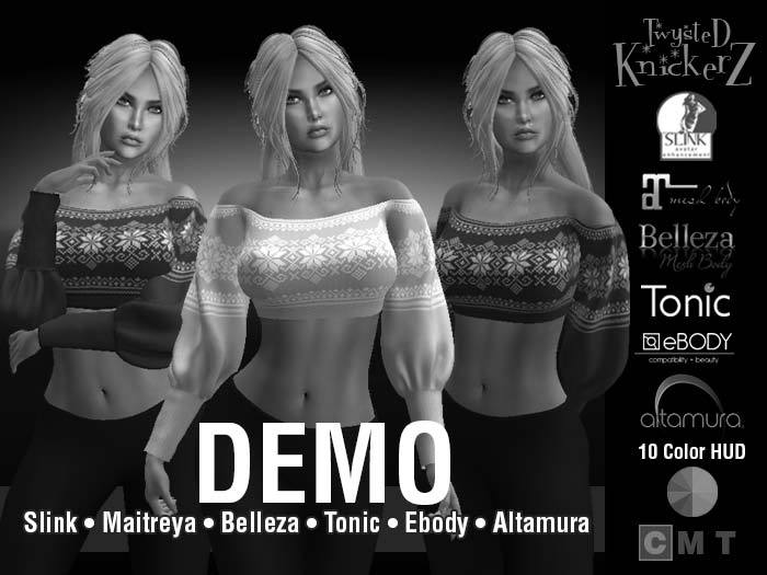 ::TK:: Isla Cropped Winter Sweater DEMO