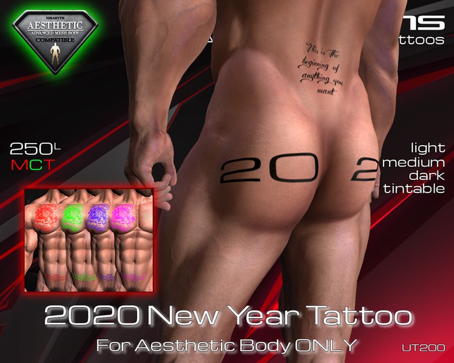 UT200 New Year 2020 Tintable Tattoo Aesthetic