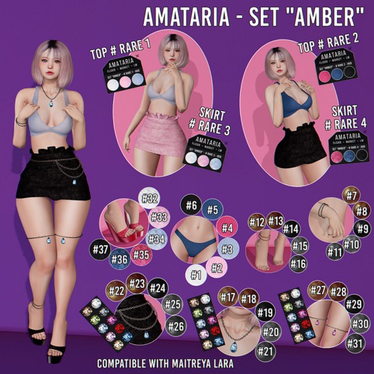 Amataria - Set "Amber" - # 8 (Bracelet)