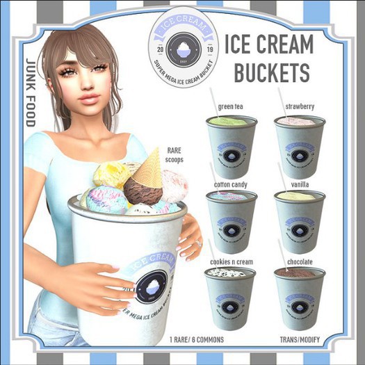 Junk Food - Ice Cream Bucket (Green Tea)