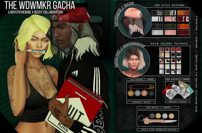 BTTBxBeusy: Catalyst Hairstyle [WDWMKR Gacha] UNCOMMON