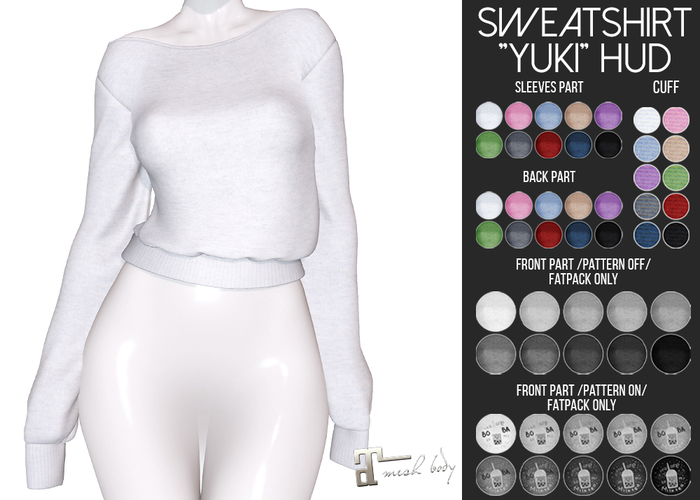 Amataria - Sweatshirt "Yuki" - white