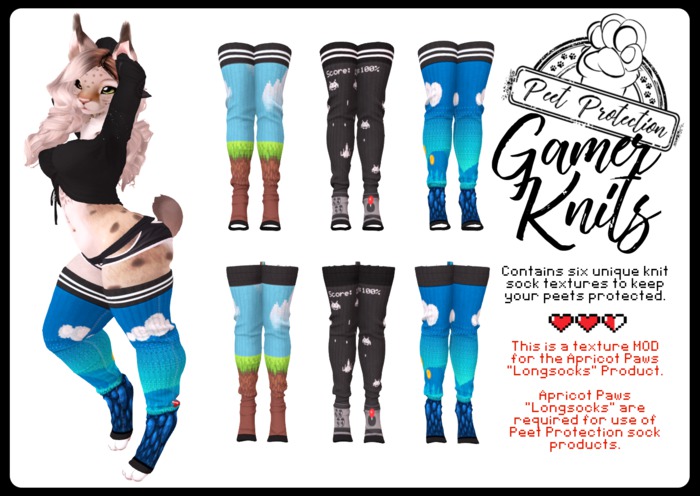 +PP+ Long Socks - Gamer Knits (Add me!)