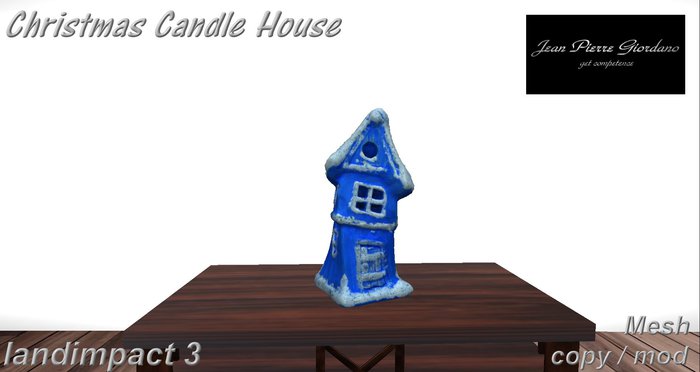 Christmas Candle House mesh BOX