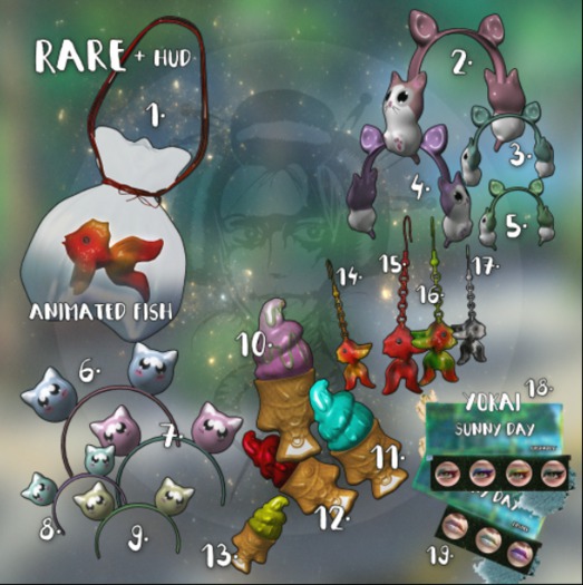 1.Yokai - Sunny day - Fish in a bag RARE