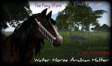 The Pony Store - Water Horse Arabian Halter - White/Silver