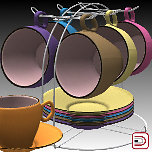 [Danielito] Classic Tea Cup & Saucer Set
