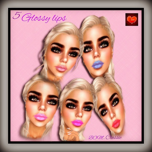 5 Glossy lips