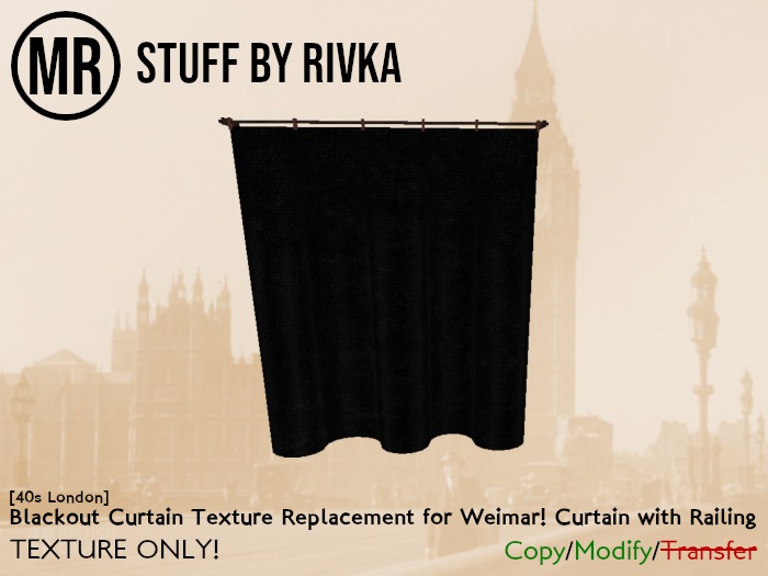[MR] [40s London] Blackout Curtain Replacement Texture