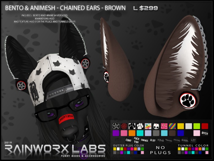 [RL] BENTO & ANIMESH - CHAINED EARS - BROWN