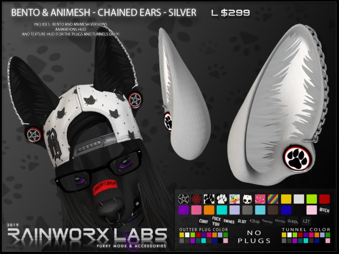 [RL] BENTO & ANIMESH - CHAINED EARS - SILVER