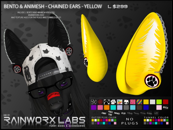 [RL] BENTO & ANIMESH - CHAINED EARS - YELLOW
