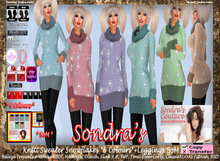*Sondra's Knitt Sweater Snowflakes *6 C*+Leggings BoM (add)