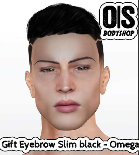 !OS! Gift Eyebrow Slim black - Omega
