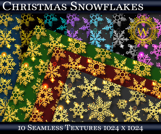 Christmas Snowflakes Textures