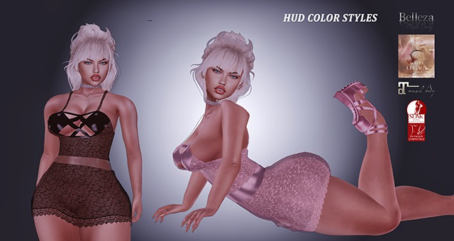 J.C Dress spider lace Hud Color styles