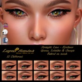 "Lupus Femina" Straight Line Eyeliner - W/Appl. + BOM