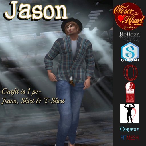 Jason 1pc Men's Outfit**