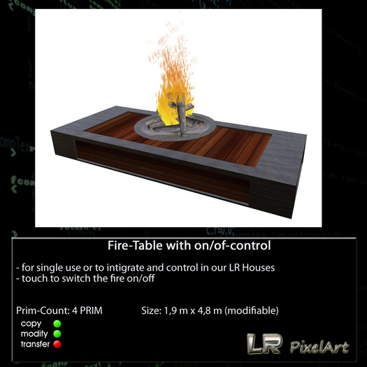 Fire - Table with control