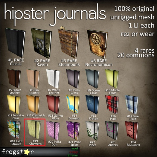 Frogstar - Hipster Journal #3 Steampunk RARE