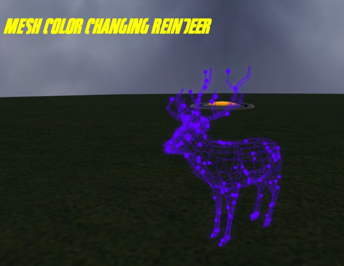 Second Life Marketplace - Lighted color changing reindeer