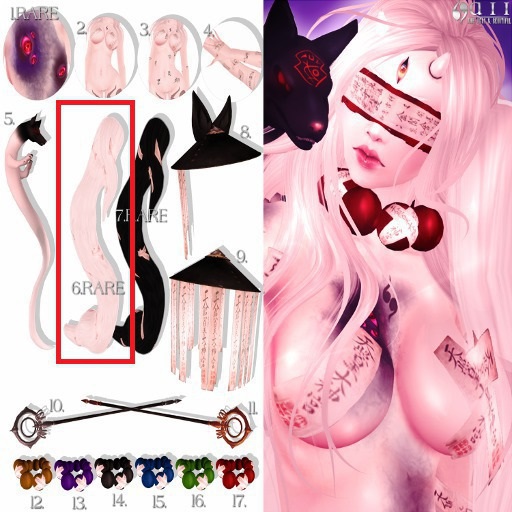 #6 InuDaiyoukai Fur White {aii} RARE