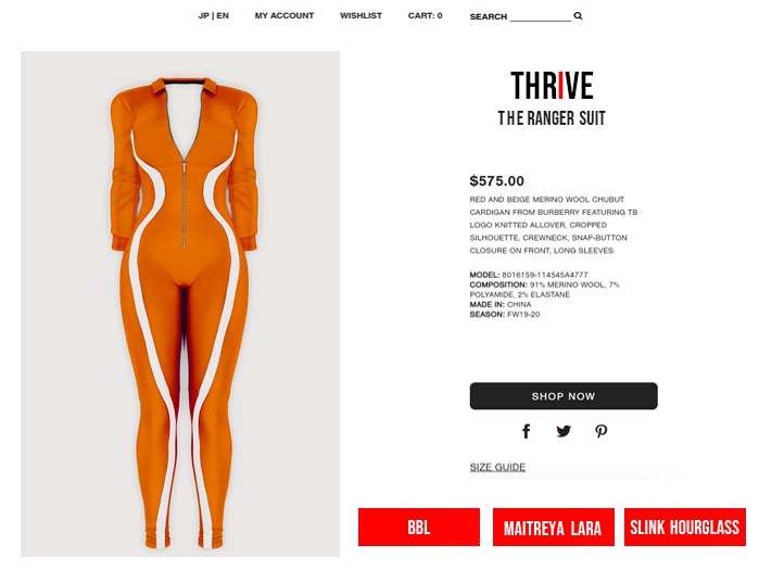 THRIVE: Ranger Suit - Orange