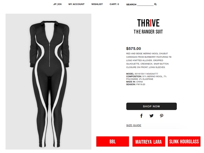 THRIVE: Ranger Suit - Black