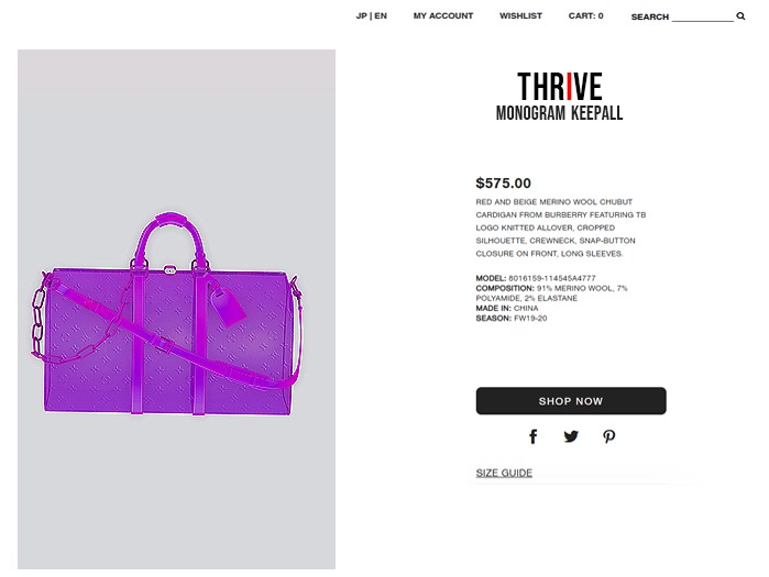 THRIVE: Monogram Keepall - Purple