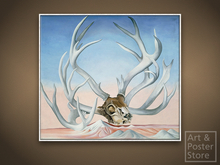 FROM THE FAR AWAY NEARBY | O'Keeffe Desert Painting | Plain White Beading Frame