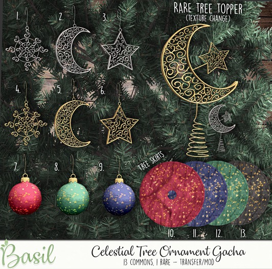 Basil - Blue Ornament - Common 9