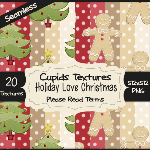 *Cupids Textures * 20 HOLIDAY LOVE CHRISTMAS