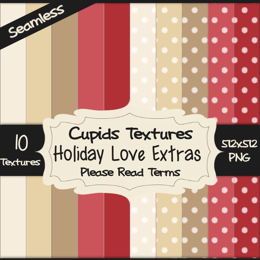 *Cupids Textures * 10 HOLIDAY LOVE EXTRAS