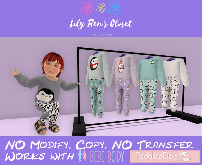 .Lily Ren's Closet. Penguin PJs !SALE!