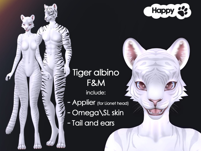 [HP] - Omega Tiger (albino)