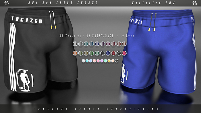 "TD" NHA DOA Sport Shorts FATPACK DEMO