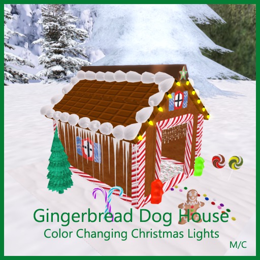 ca Gingerbread Dog House Boxed