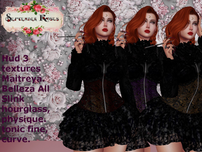 Florence Dress Dark Corset 