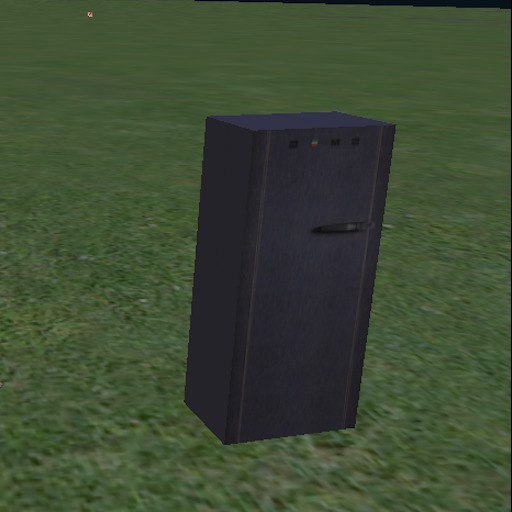 Grey vintage fridge