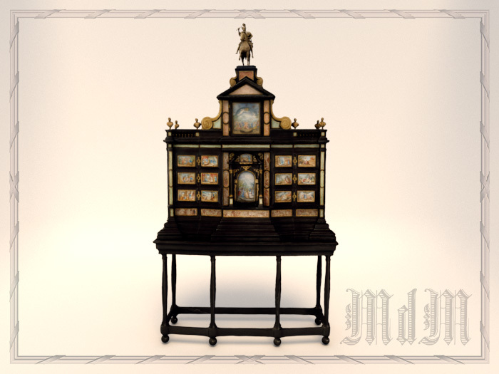 Baroque cabinet of King John III Sobieski