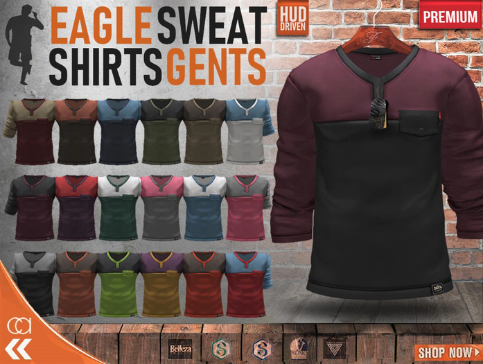 [CA] EAGLE SWEATSHIRTS GENTS