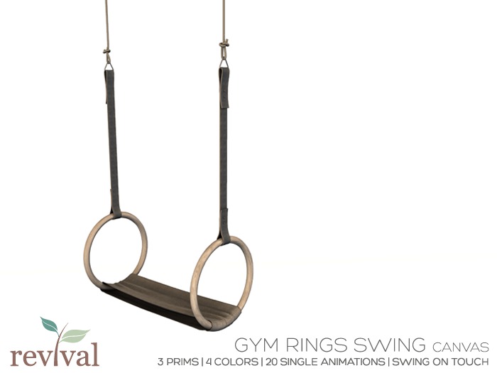 .:revival:. gym rings swing canvas