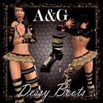 Dessy Boots full female designer outfit Resell Box