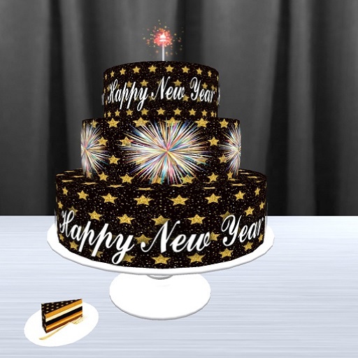Happy New Year Stars Cake