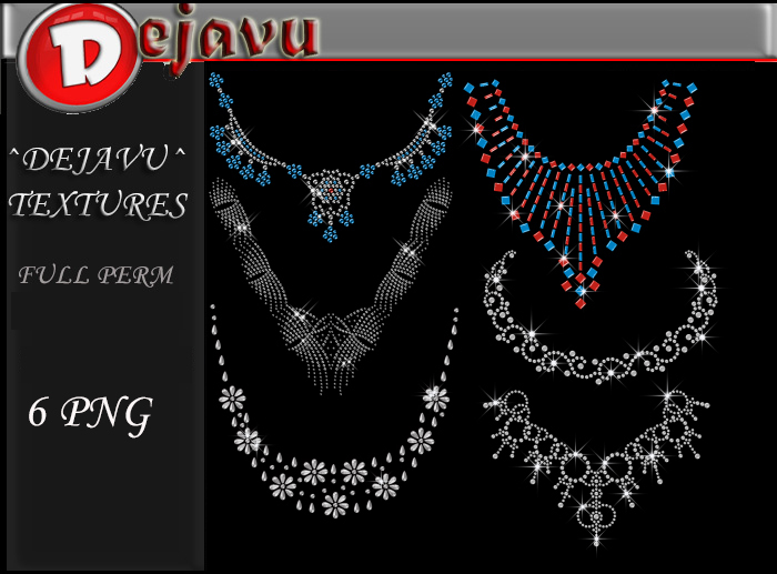 ^Dejavu^ Full Perm Rhinestone Neck Png 03