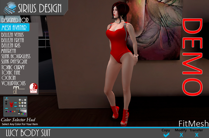 Sirius Design Lucy Body Suit Boxed==DEMO==