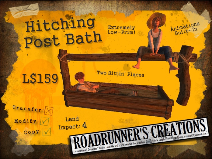 [.:R's:.] Hitching Post Bath