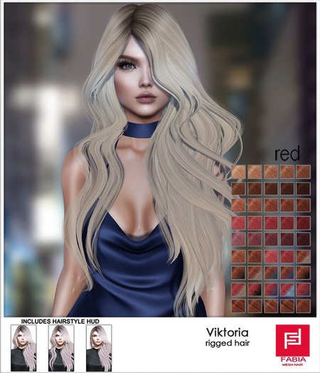 -FABIA- Mesh Hair  < Victoria> Red